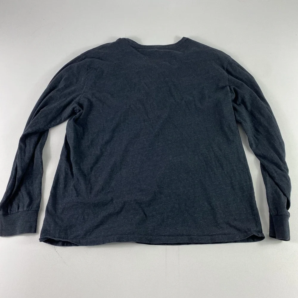 Polo Ralph Lauren Shirt Mens‎ XL Slim Dark Gray Long Sleeve Crewneck Cotton